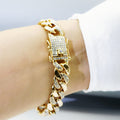 Women's & Men's Hipster Cuban Link Chain Diamond Interval Necklaces