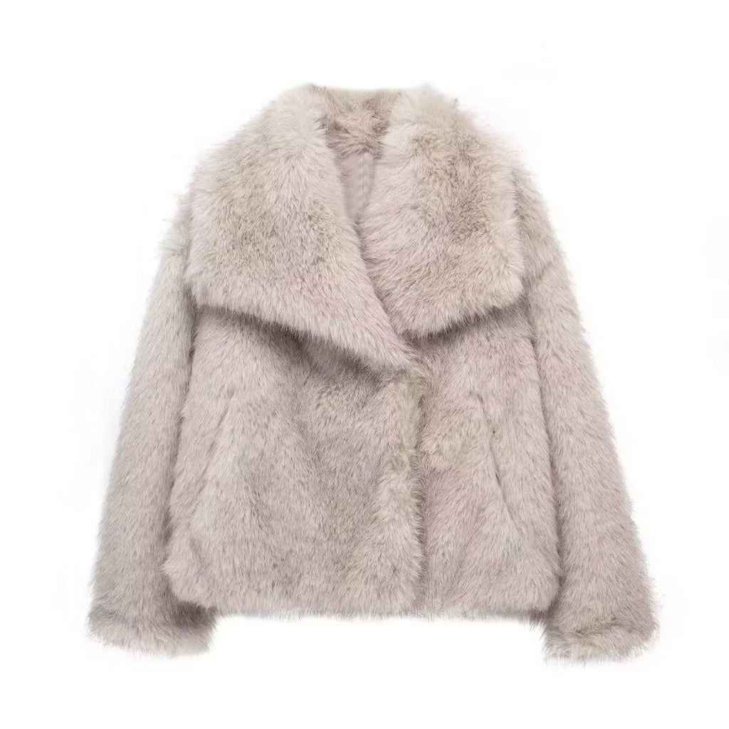 Women's Thick Lamb Wool Thickened Winter Furry Coats