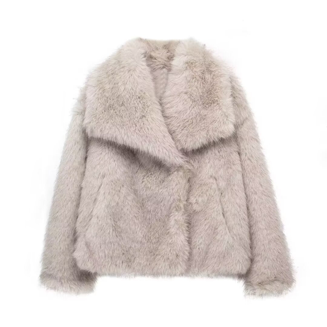 Women's Thick Lamb Wool Thickened Winter Furry Coats