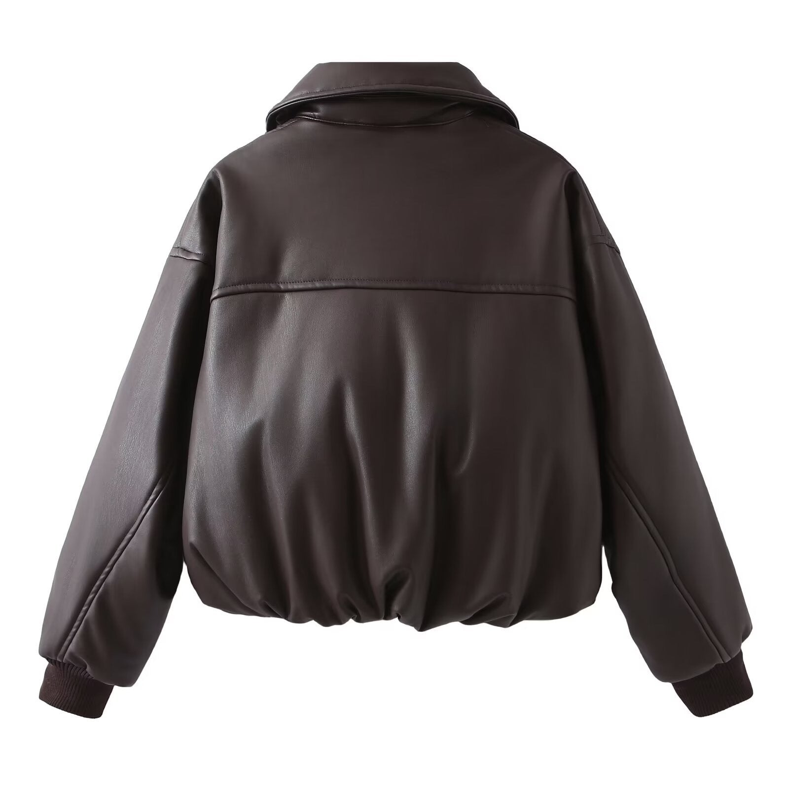 Women's Retro Crew Neck Shackle Lamb Wool Coats