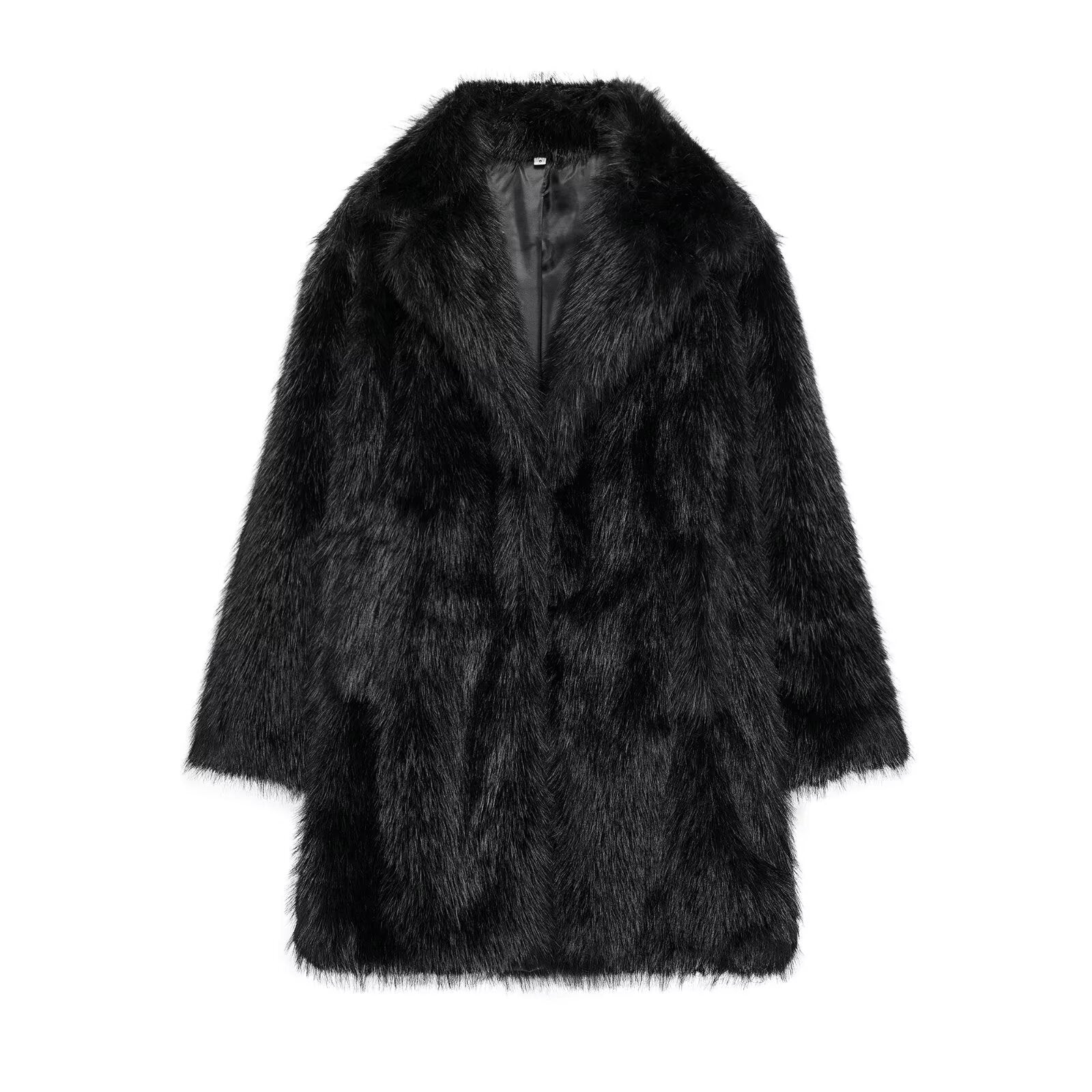 Women's Elegant Long Artificial Fur Furry Coats
