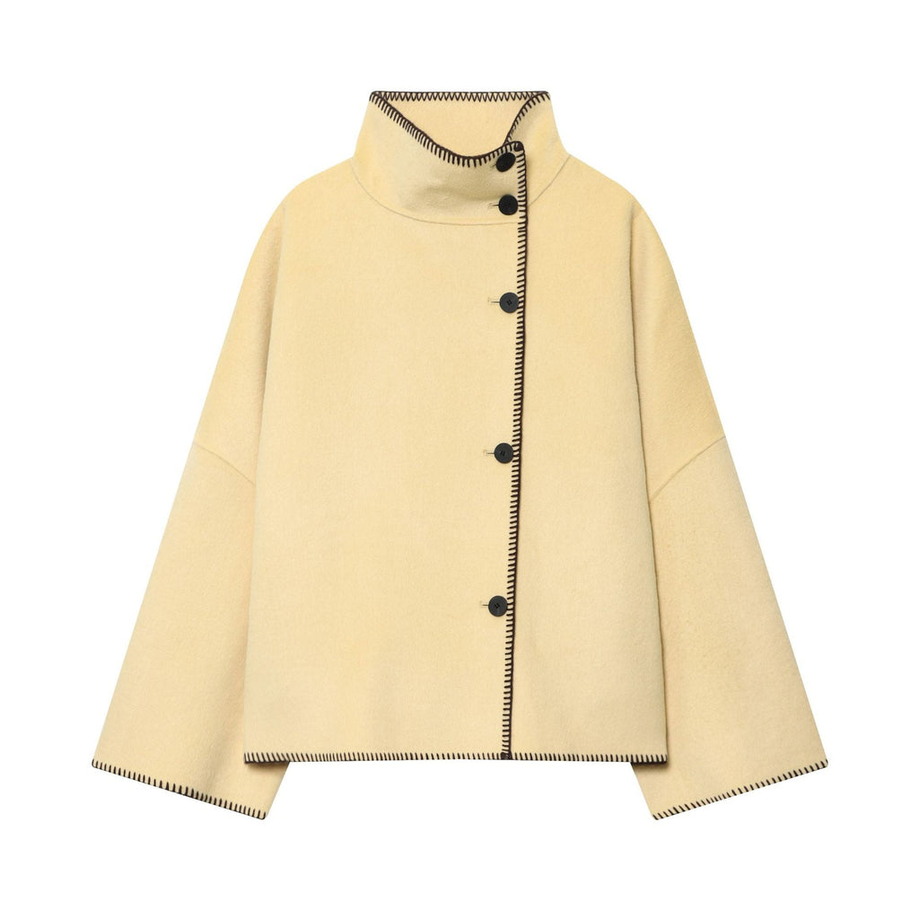 Women's Attractive Fashion Casual Turtleneck Long-sleeved Coats