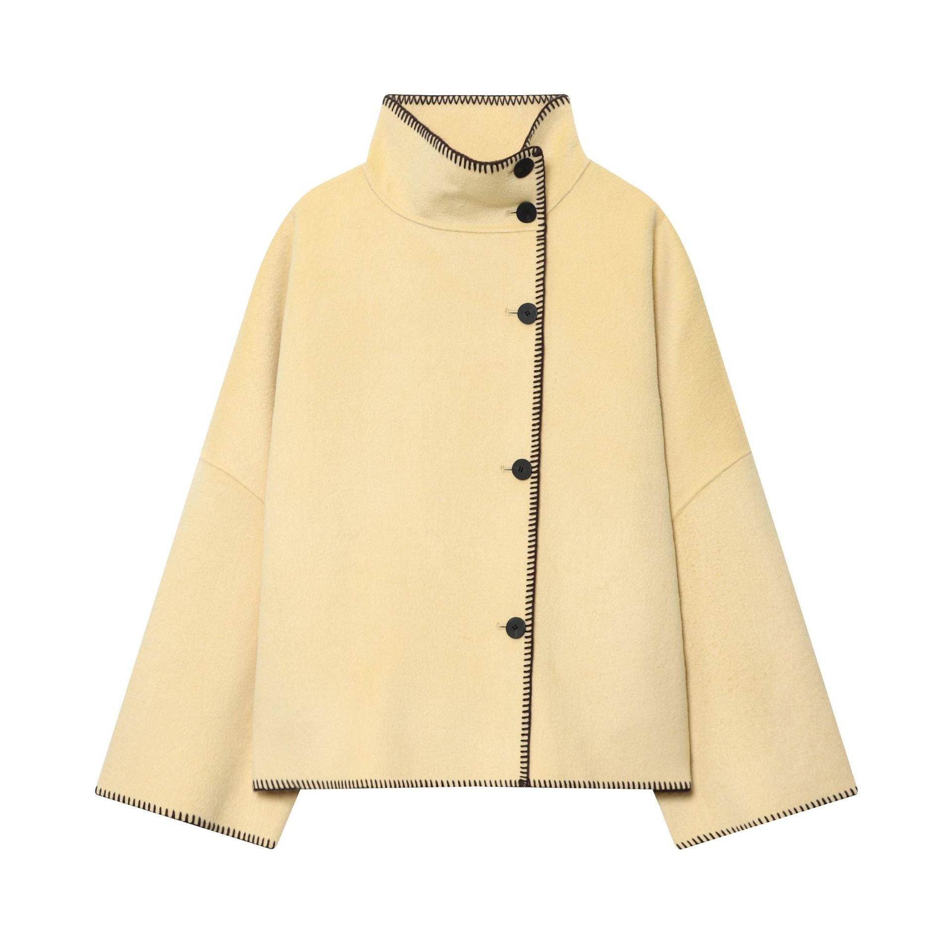 Women's Attractive Fashion Casual Turtleneck Long-sleeved Coats