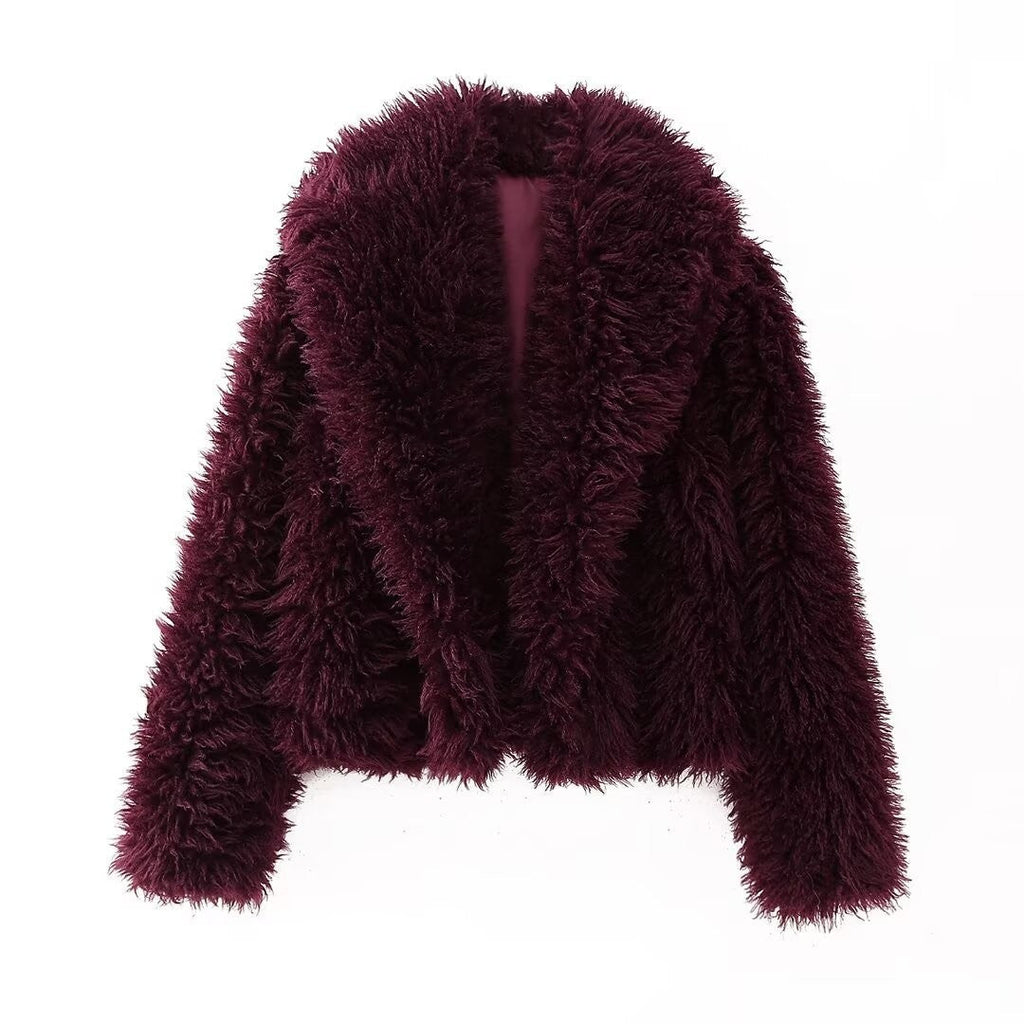 Women's Thick Lamb Wool Thickened Winter Furry Coats