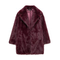 Women's Elegant Long Artificial Fur Furry Coats