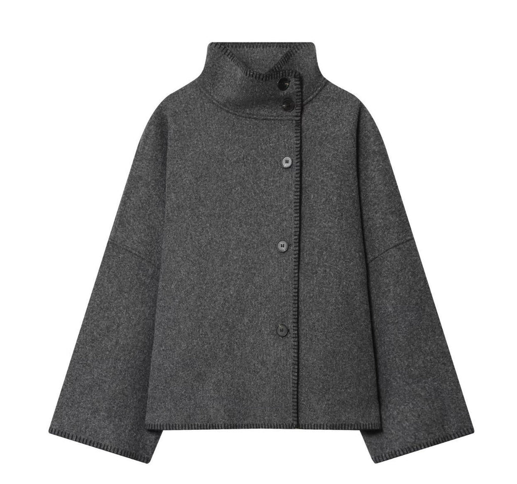 Women's Attractive Fashion Casual Turtleneck Long-sleeved Coats