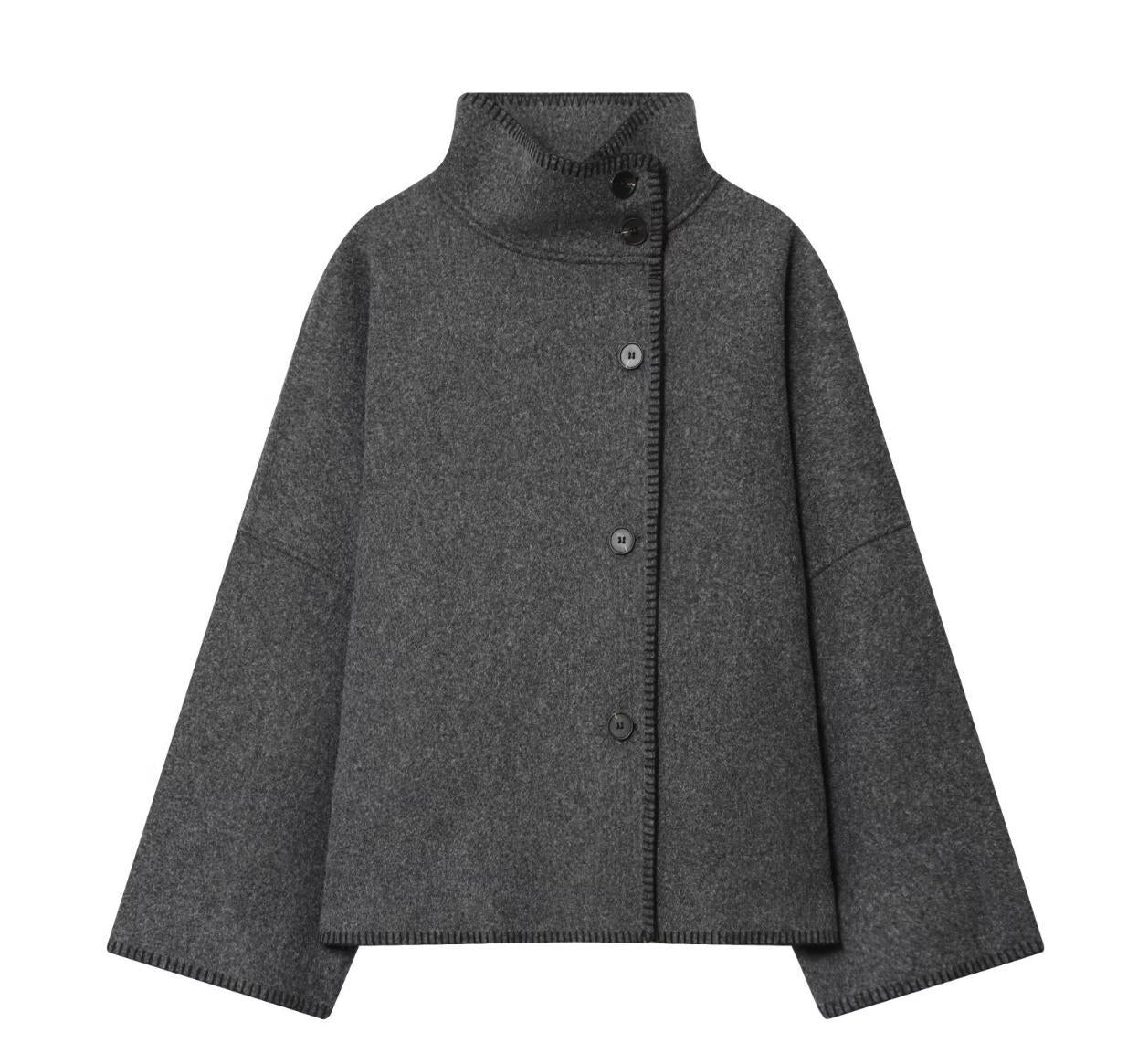 Women's Attractive Fashion Casual Turtleneck Long-sleeved Coats
