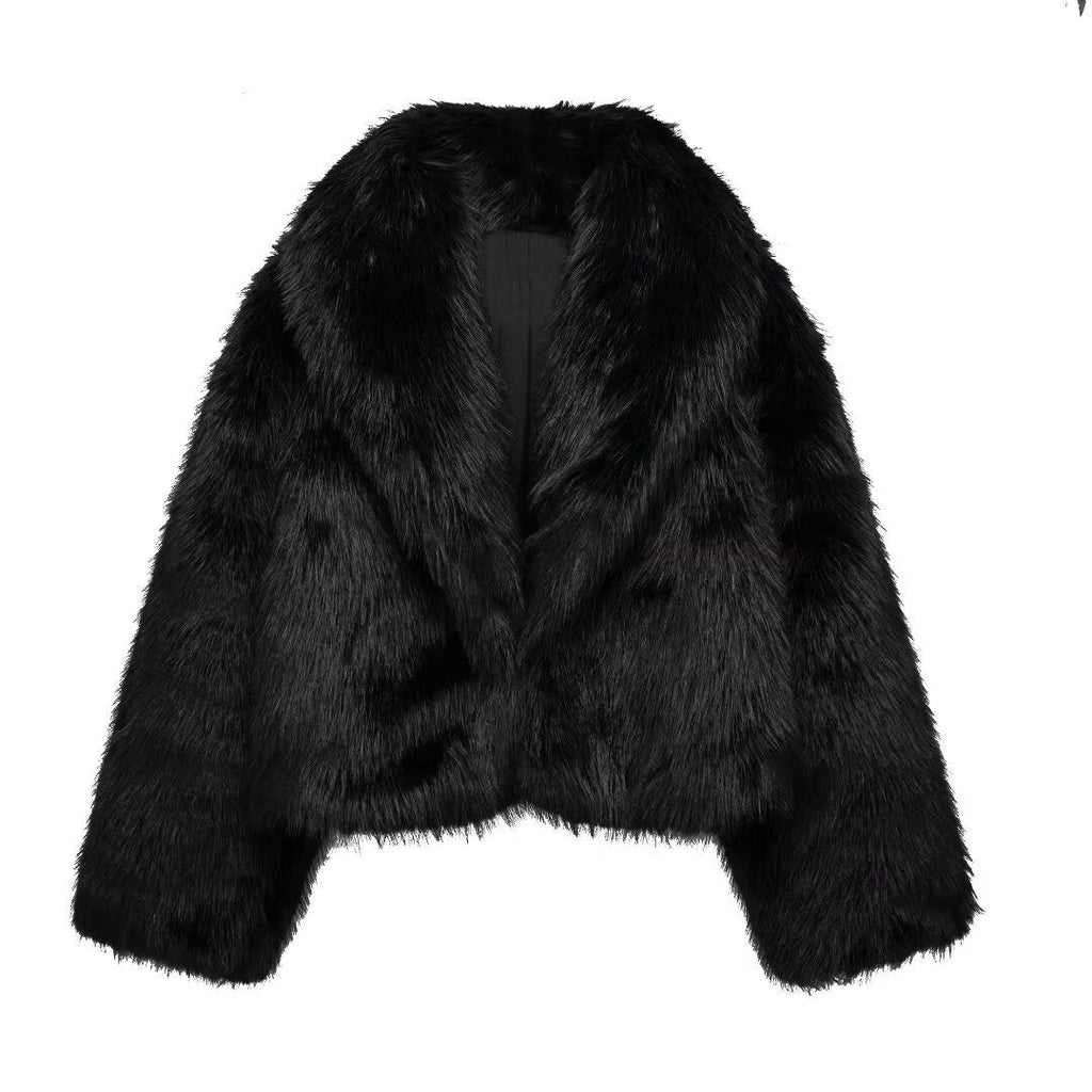 Women's Thick Lamb Wool Thickened Winter Furry Coats