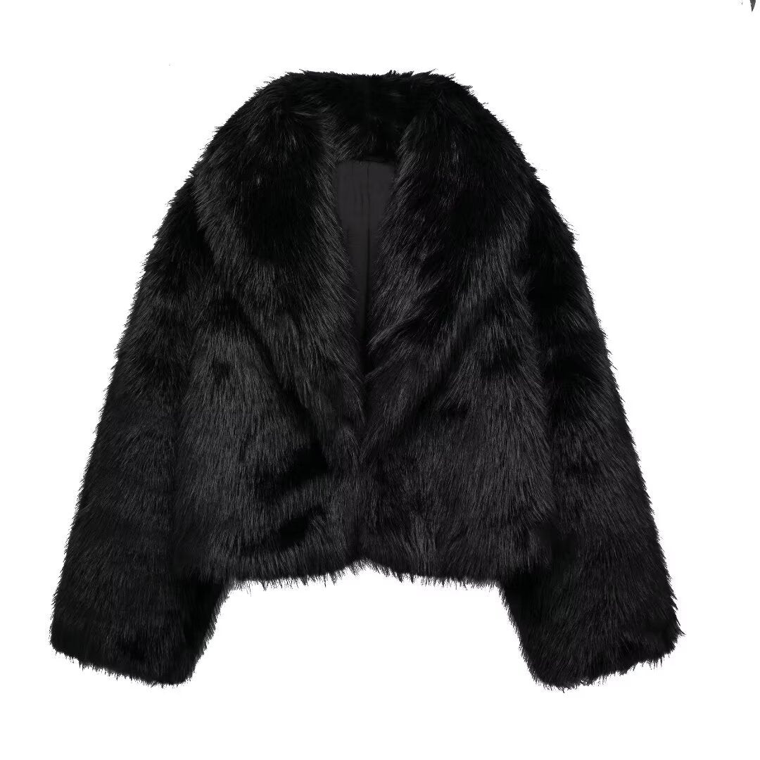 Women's Thick Lamb Wool Thickened Winter Furry Coats