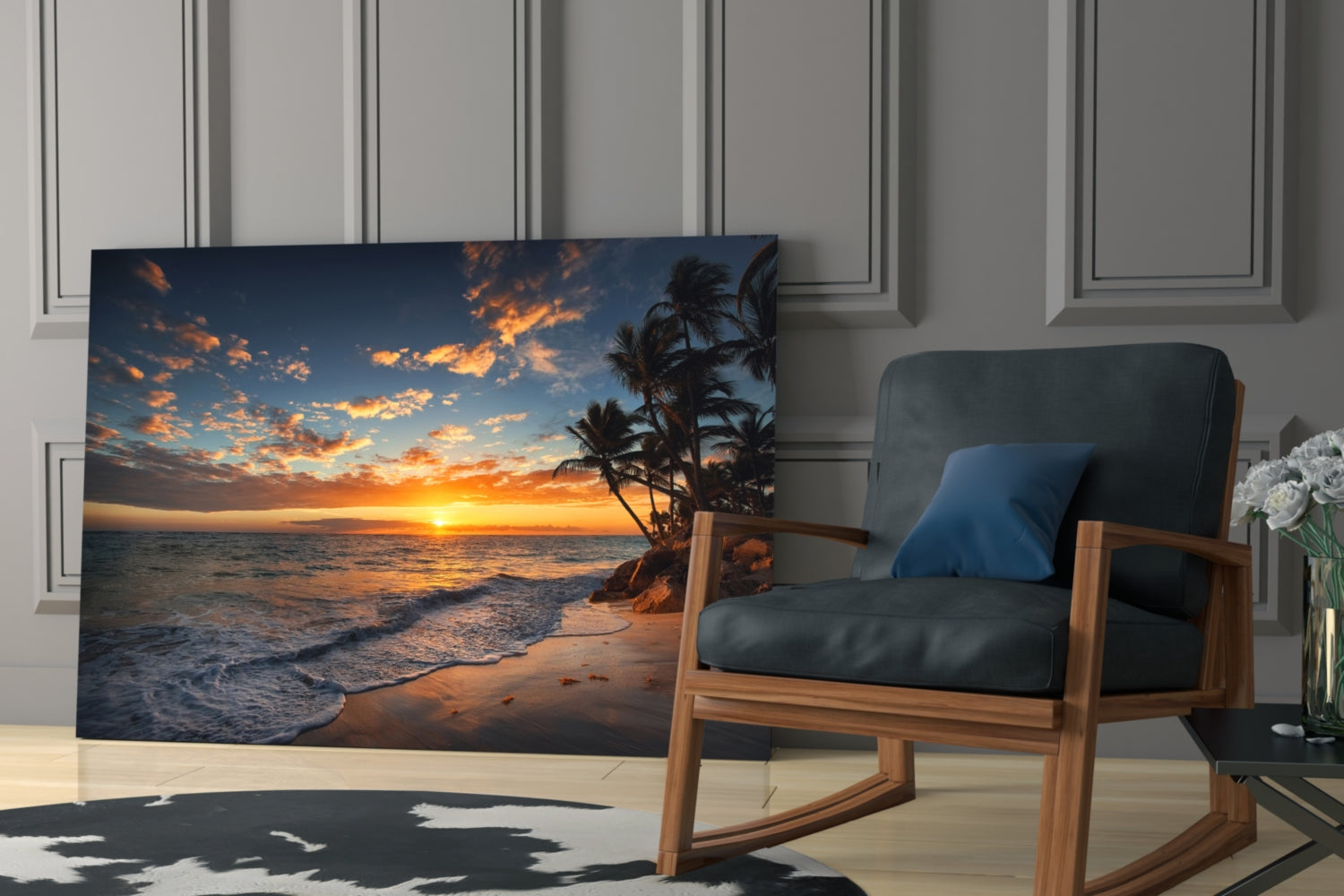 Palm Trees Glass Wall Art