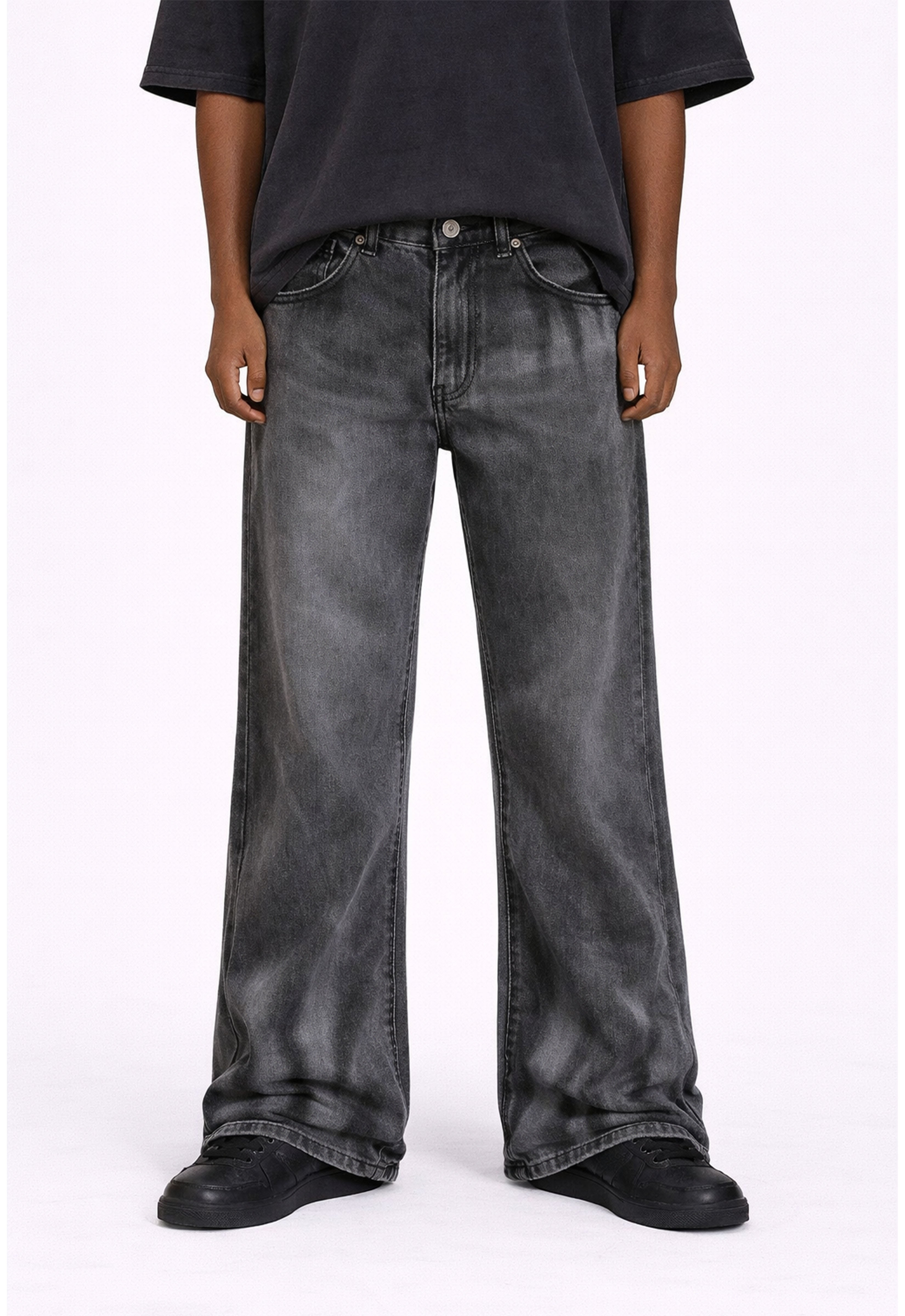 GREY VINTAGE FLARE DENIM