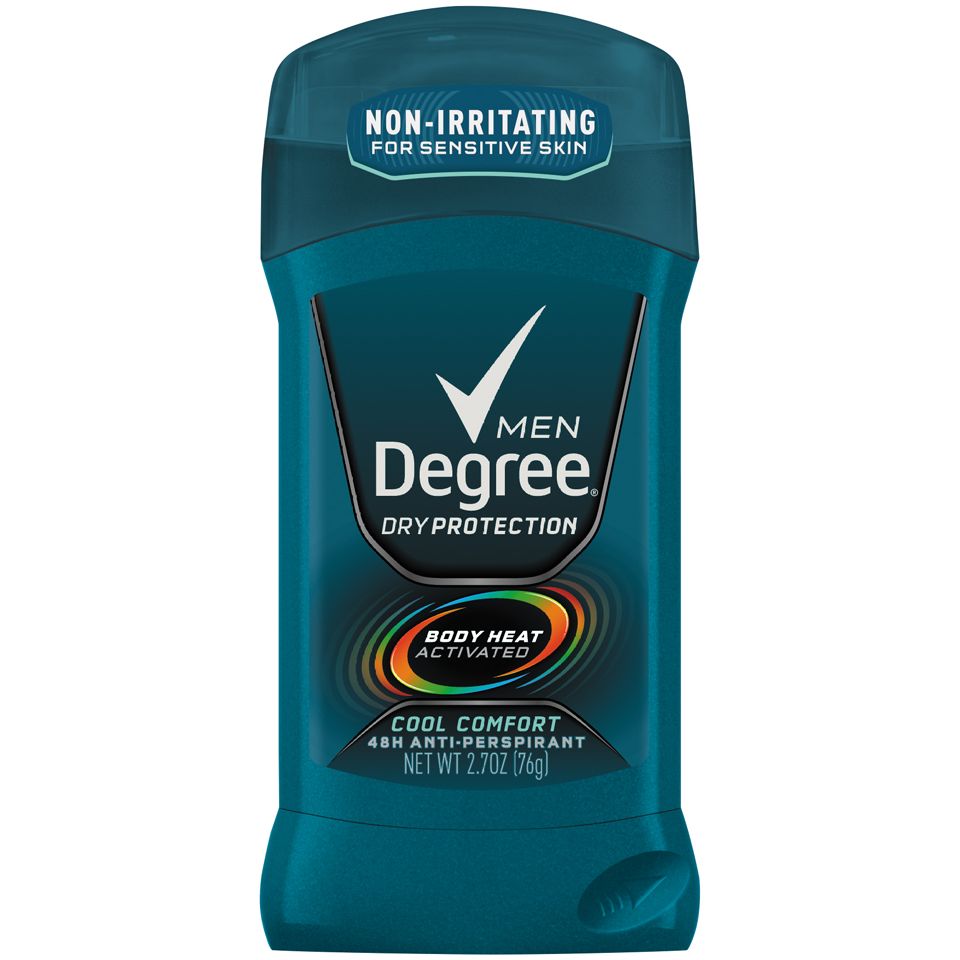 Degree Men Original Protection Antiperspirant Deodorant, Cool Comfort, 2.7 oz Stick