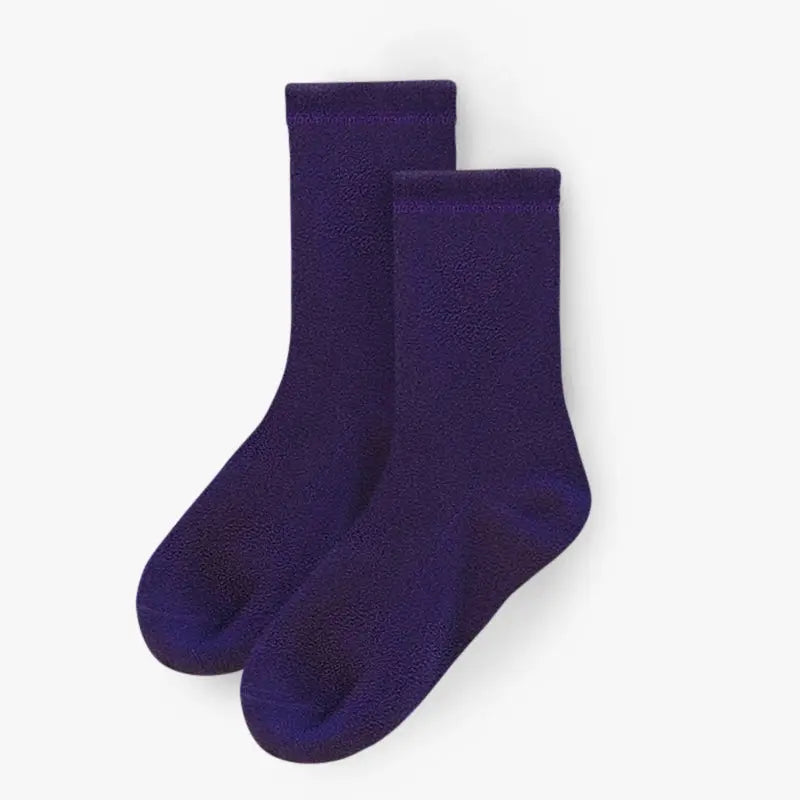 Polar Feet Fleece Socks - Purple Rain