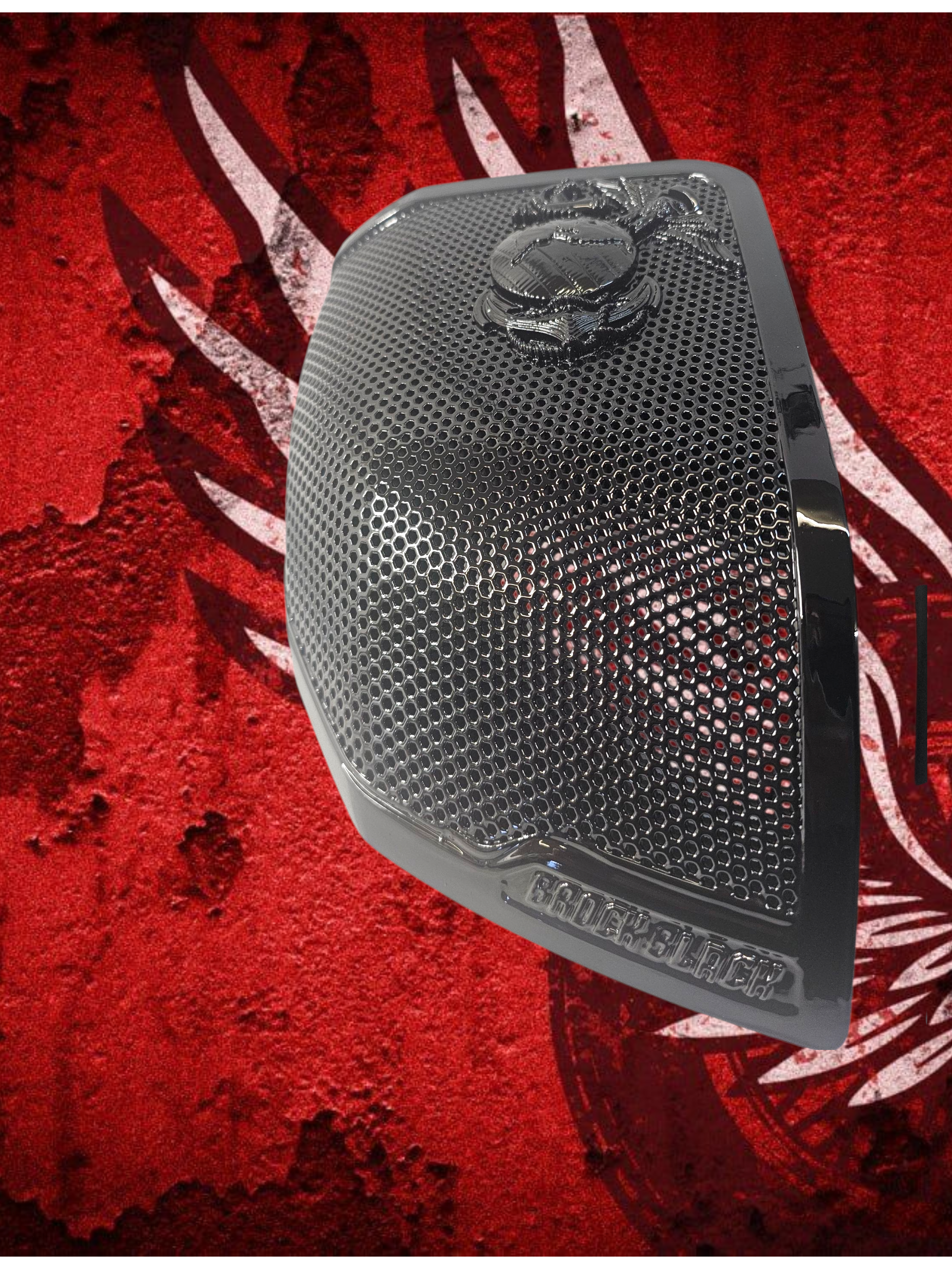 24+ Harley Davidson bag lid Speaker Grill Cover USMC