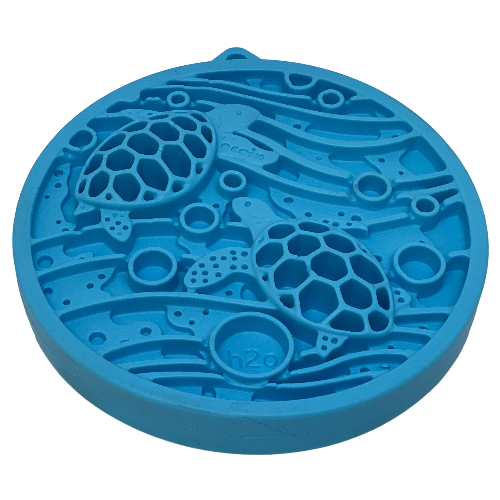 Turtle eMat-Mini Lick Mat with Suction Cups - Small Dogs & Cats | USA