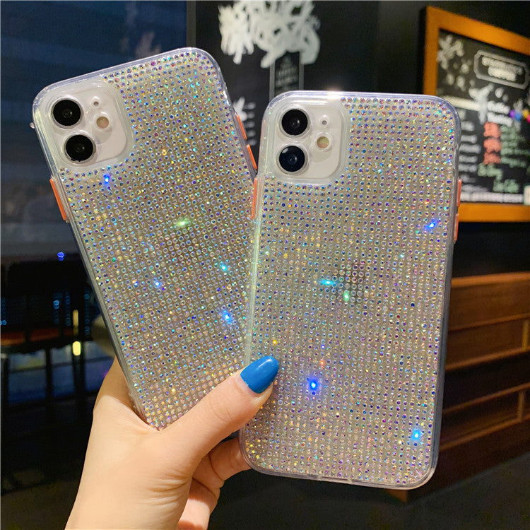 RAMODO Transparent Diamond Rhinestone iPhone Case