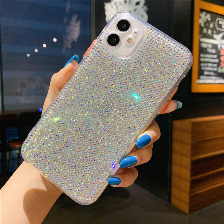 RAMODO Transparent Diamond Rhinestone iPhone Case