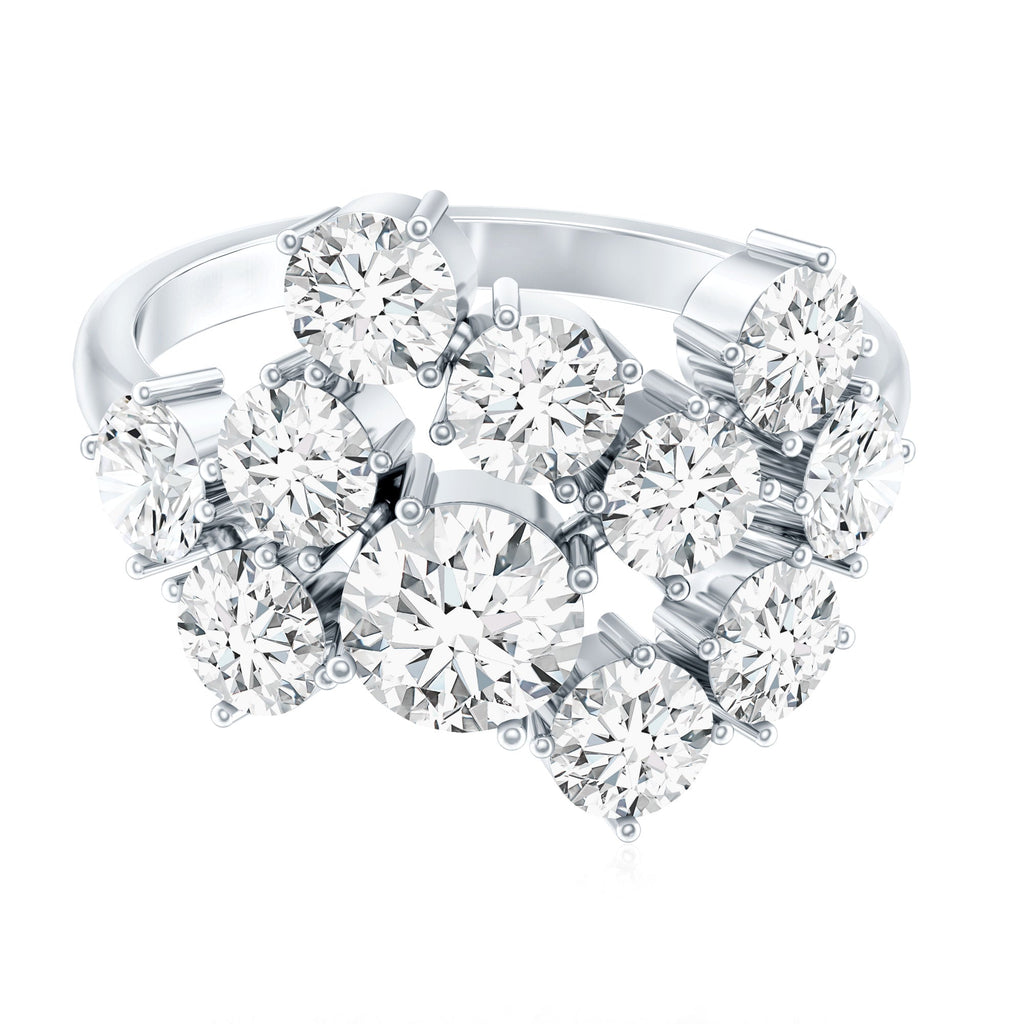Certified Lab Grown Diamond Statement Engagement Ring for Women