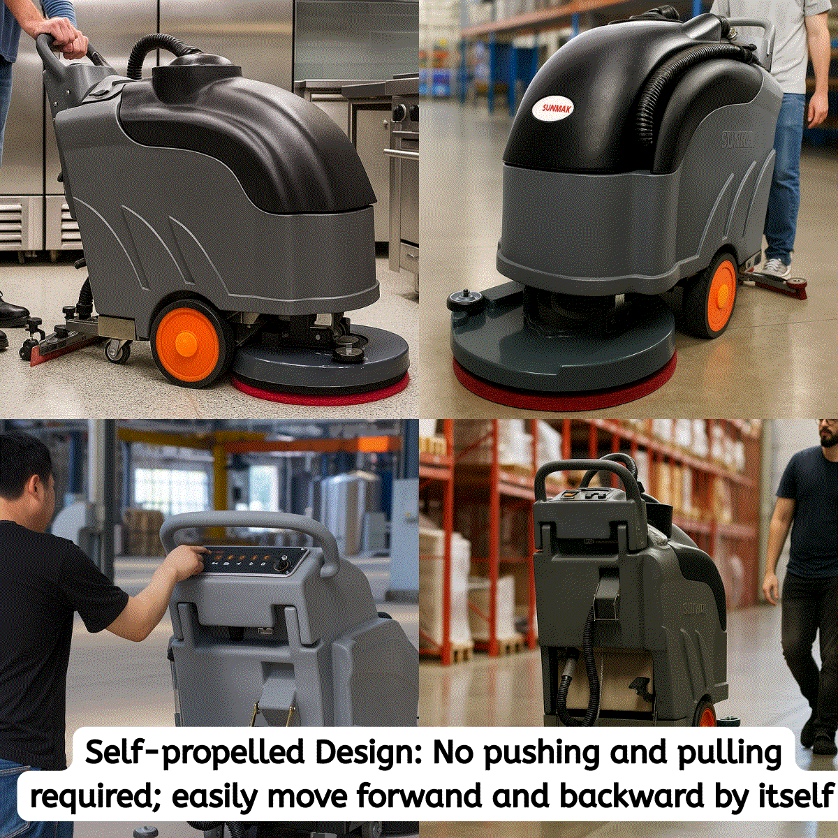 RT50D Self-Propelled Floor Scrubber – 22 in. Cleaning Path, 36,000 sq. ft./hr