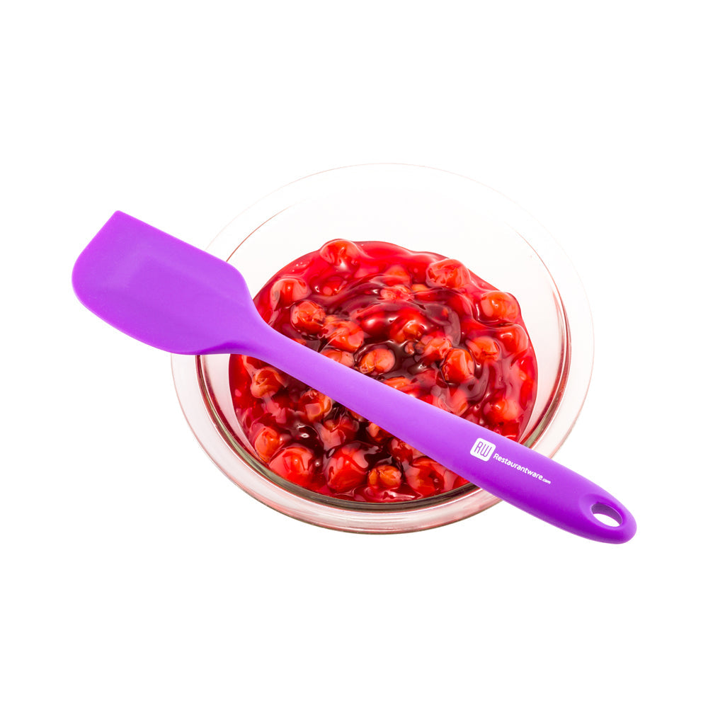 Pastry tek Purple Silicone Spatula - Flat - 10 1/2" - 1 count box