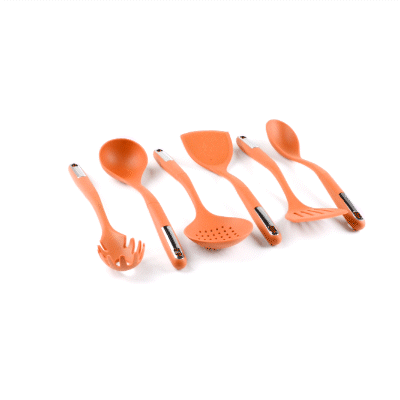 Met Lux Orange Silicone Cooking Utensil Set - 6-Piece - 10 count box