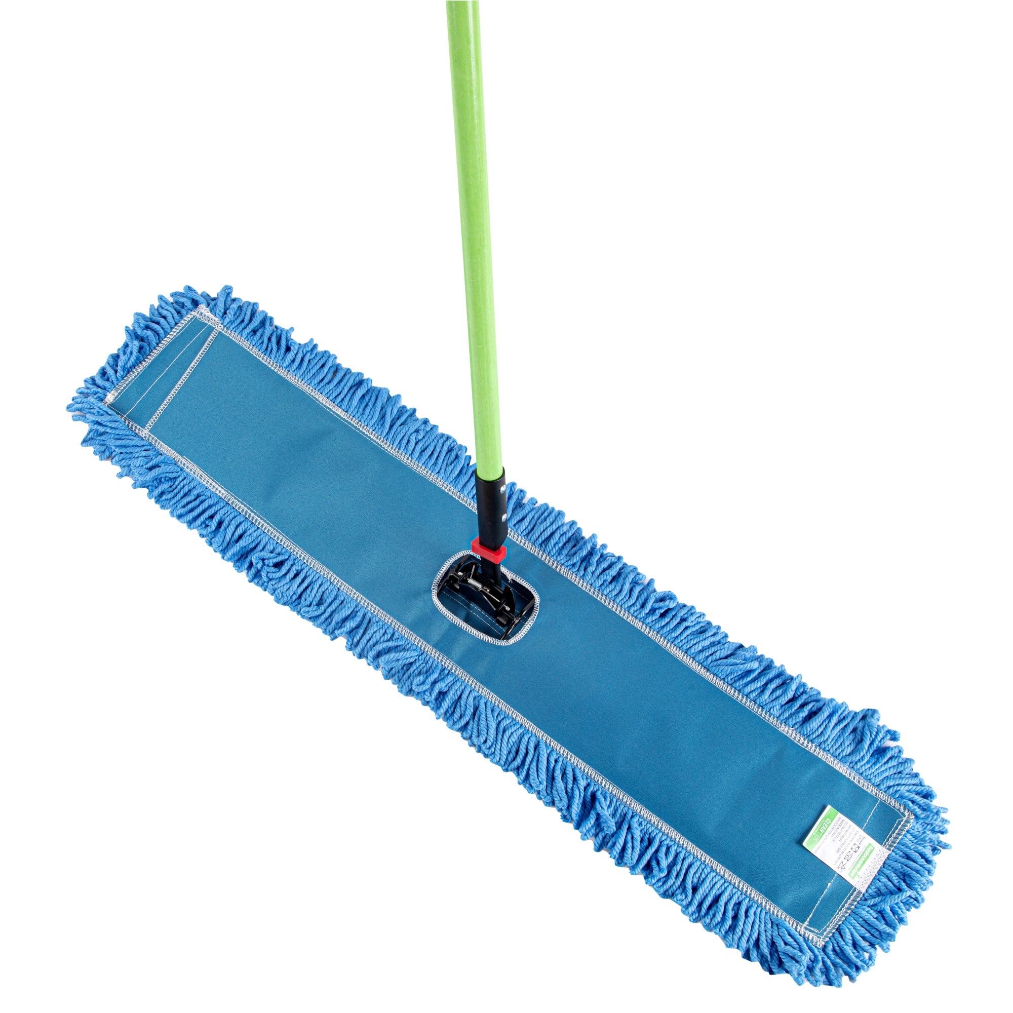 Clean Tek Professional Blue Microfiber Dust / Dry Mop - with 64" Handle - 35 3/4" x 5" - 1 count box