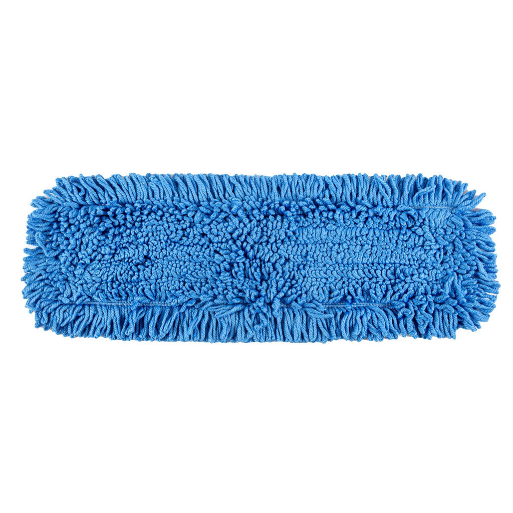 Clean Tek Professional Blue Microfiber Dust / Dry Mop Head - Looped - 24" - 1 count box