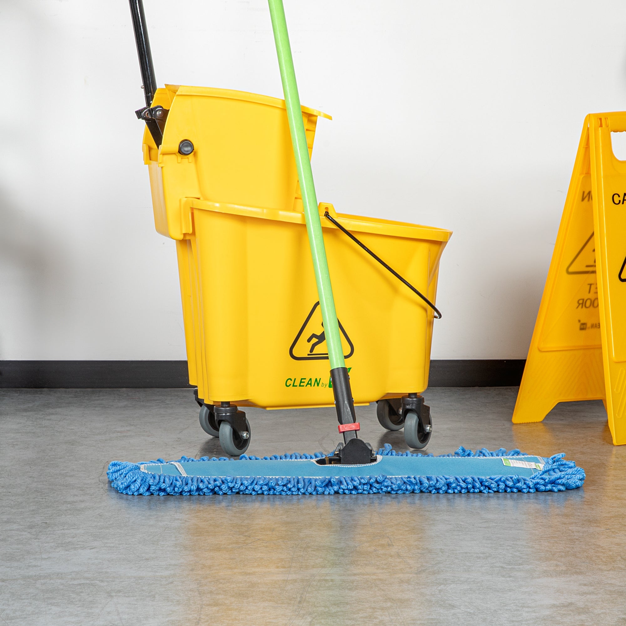 Clean Tek Professional Blue Microfiber Dust / Dry Mop Head - Looped - 24" - 1 count box
