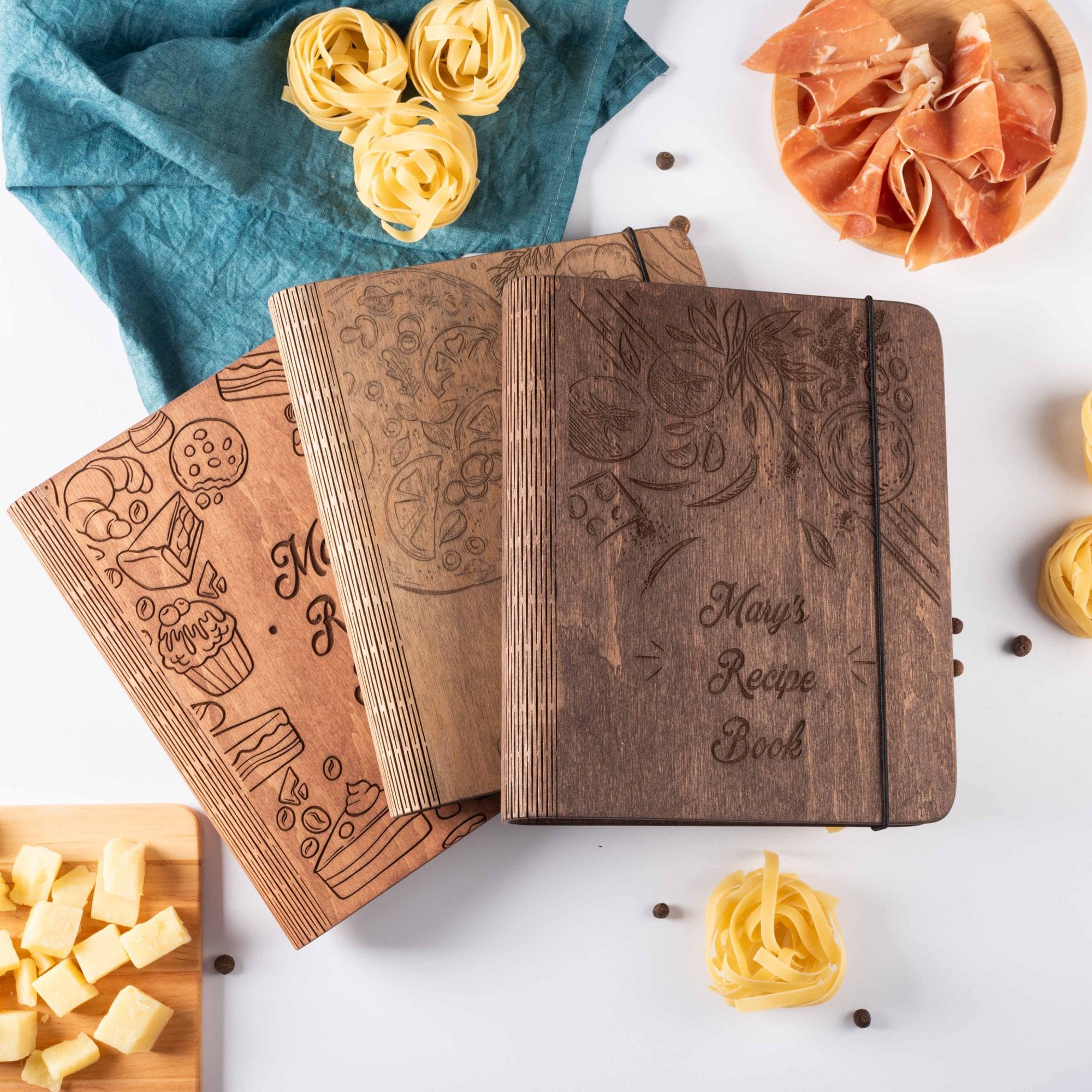 Wooden Recipe Book – Peppers Theme