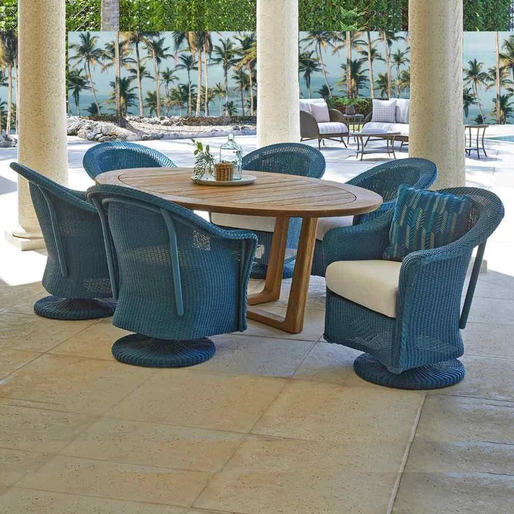 Reflections Wicker Patio Swivel Rocker Dining Chair