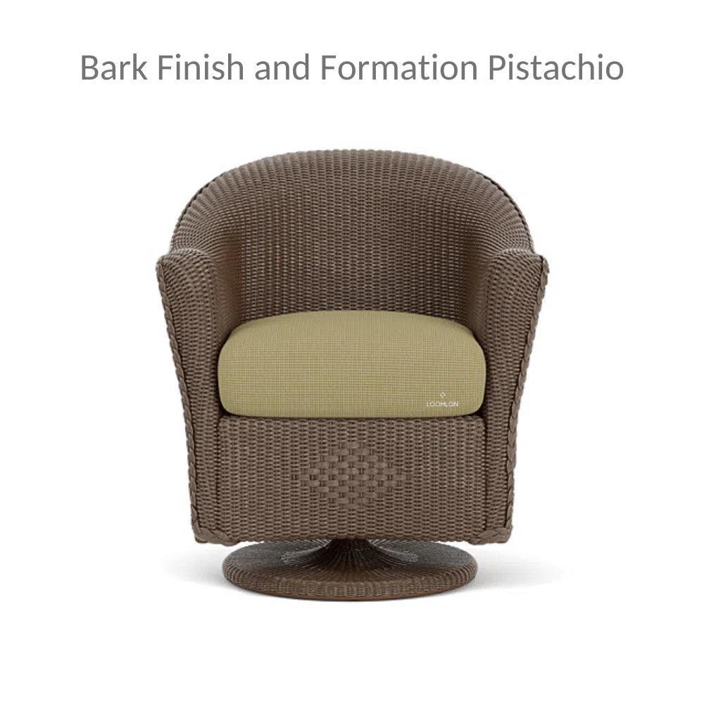Reflections Wicker Patio Swivel Rocker Dining Chair