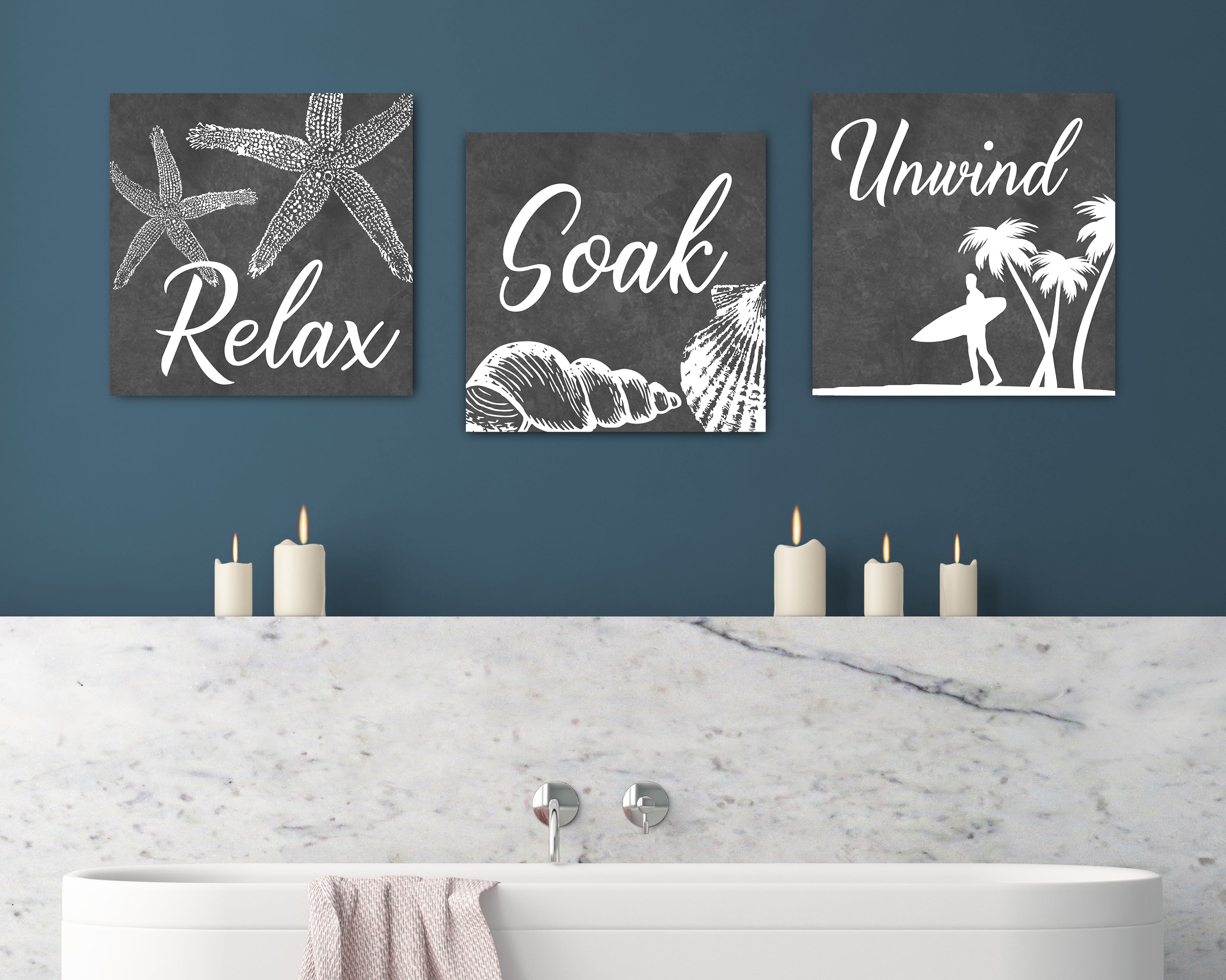 Relax Soak And Unwind Wall Art