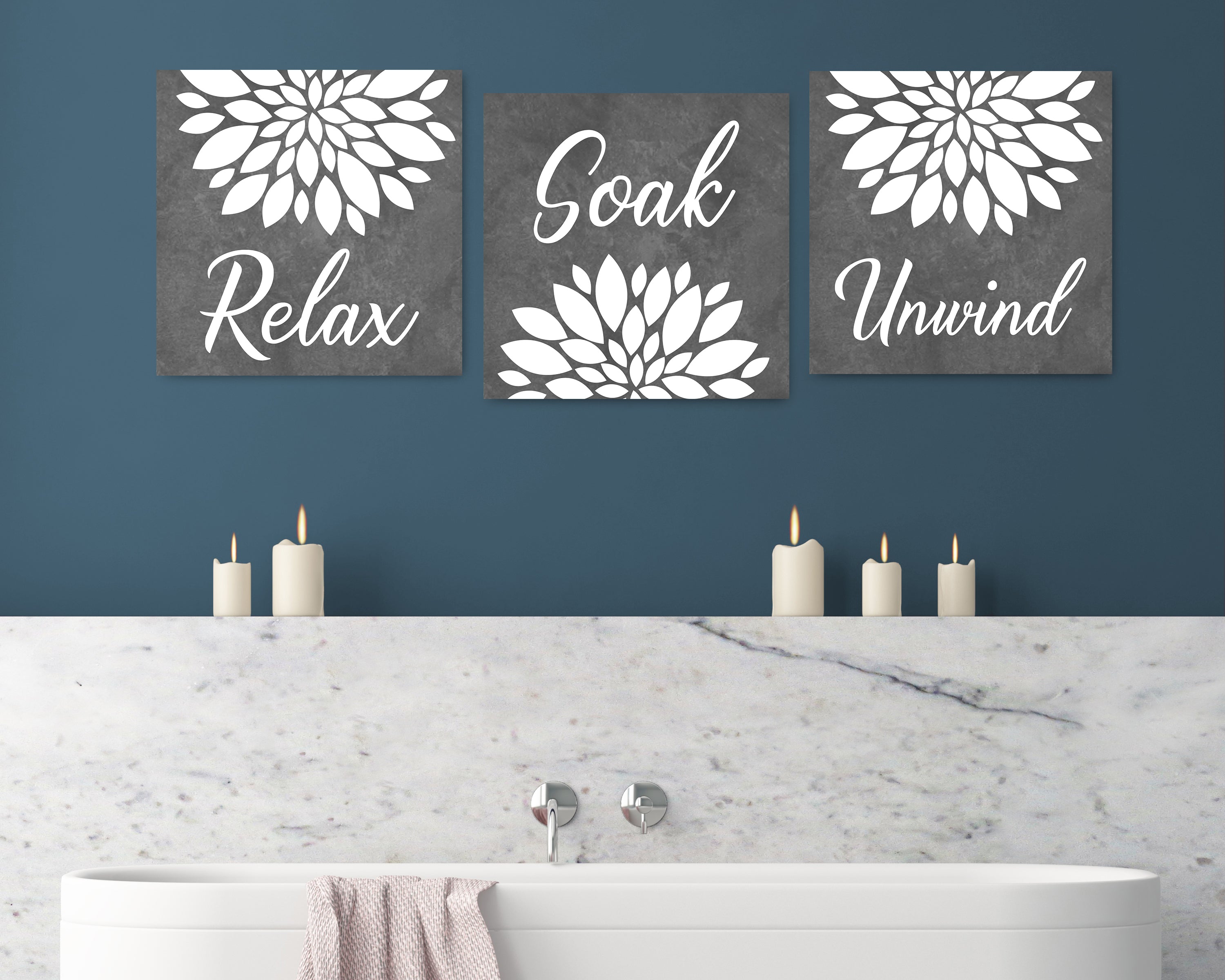 Relax Soak And Unwind Wall Art