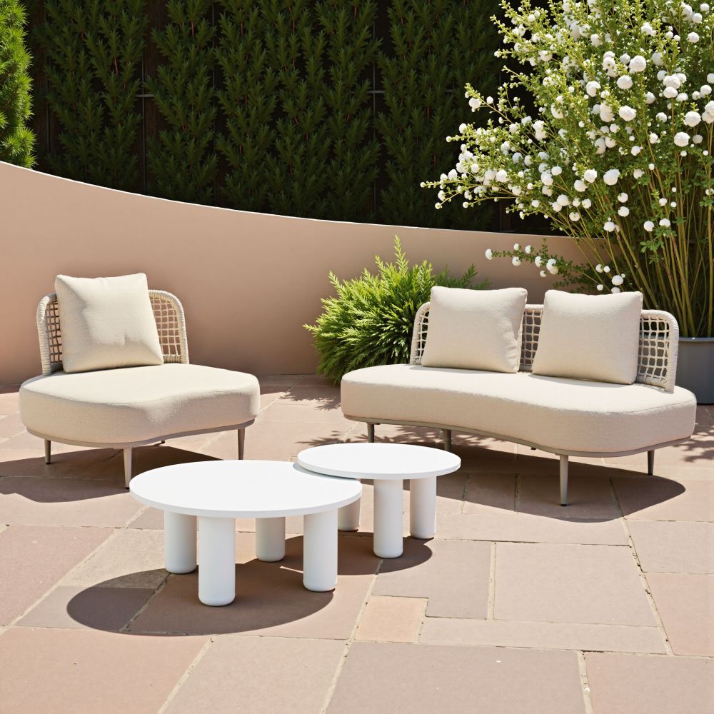 Ruhe Olefin Fabric Outdoor Sofa
