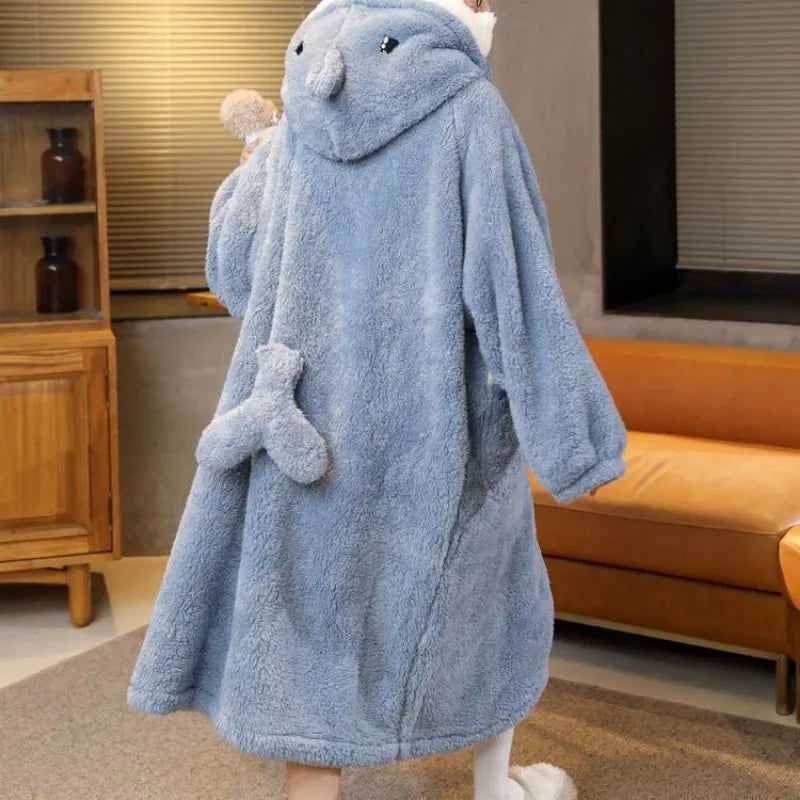 Button Down Shark Robe