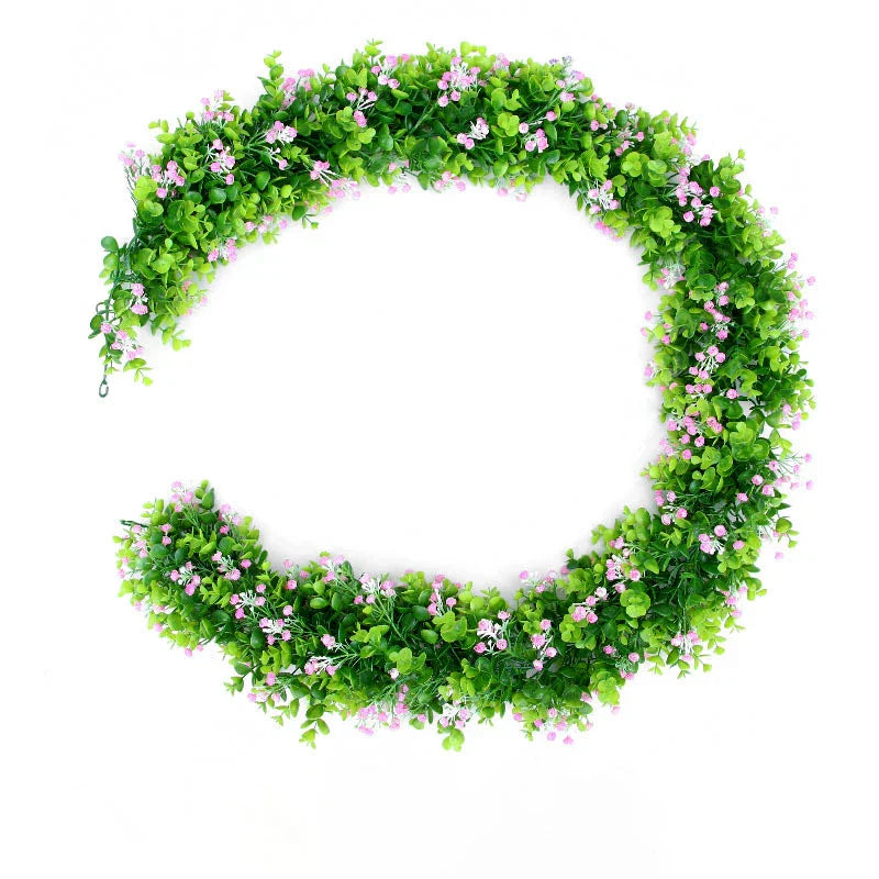 Dlight Decor Eucalyptus Vines with Babysbreath for Wall and Event Decor