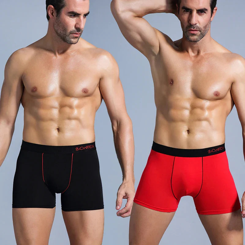 5Pcs Men's Cotton Underwear Short Boxers