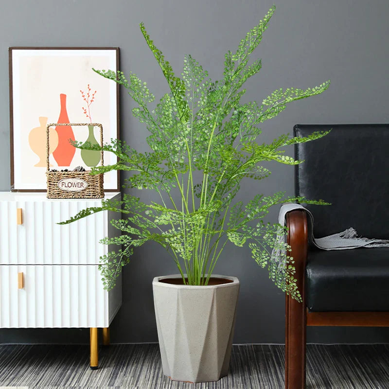 Dlight Decor 88cm Tropical Palm Fern Branch with Real Touch Leaves