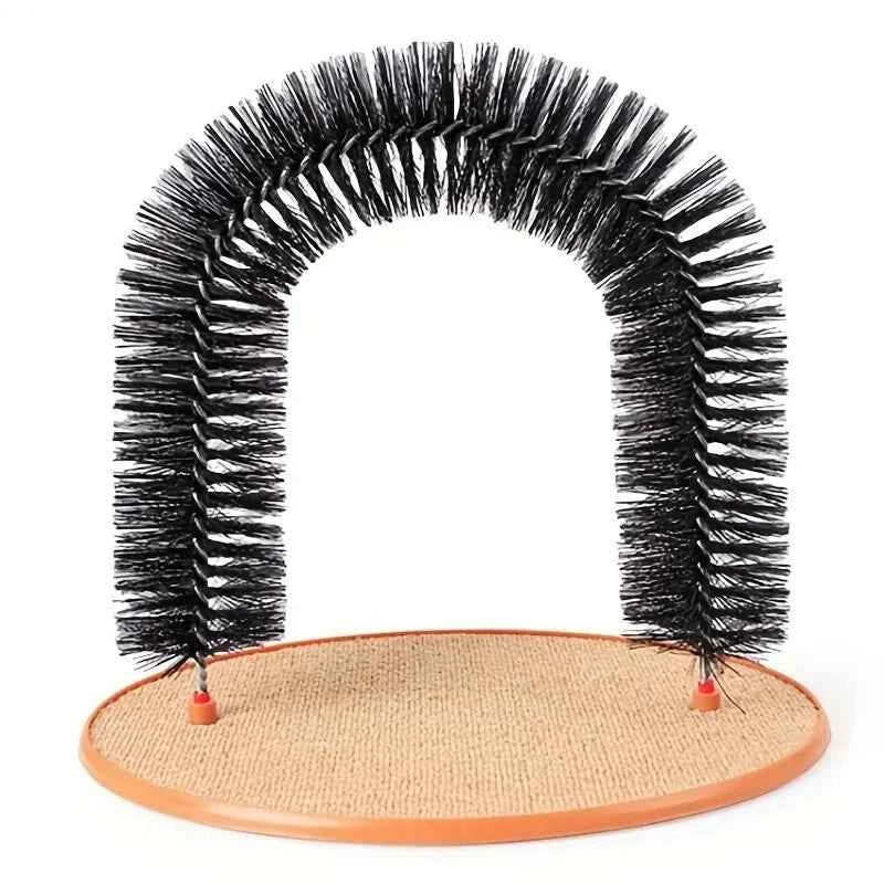 Cat Arch Self Groomer with Scratching Base