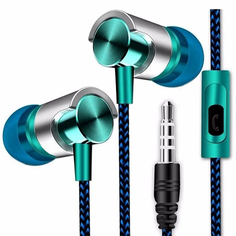 9D Stereo Wired Headphones Bass With Mic Earphone In-ear Headphones 3.5mm Wired Earphone Earbud Phone Headset For Xiaomi Realme
