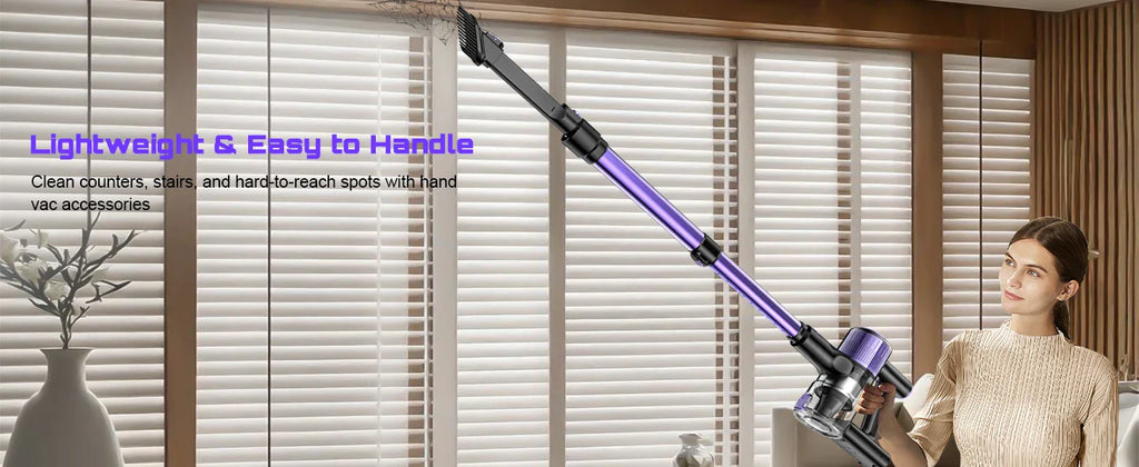 Cordless Handheld Vacuum Cleaner,55KPA,Touch Screen,Smart Dust Sensor,Auto Speed Control for Home Bed/Carpet/Pet Hair/Hard Floor