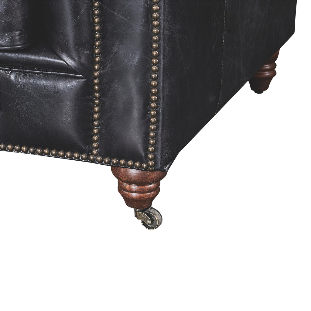 Century Chesterfield Sofa - Slate Leather