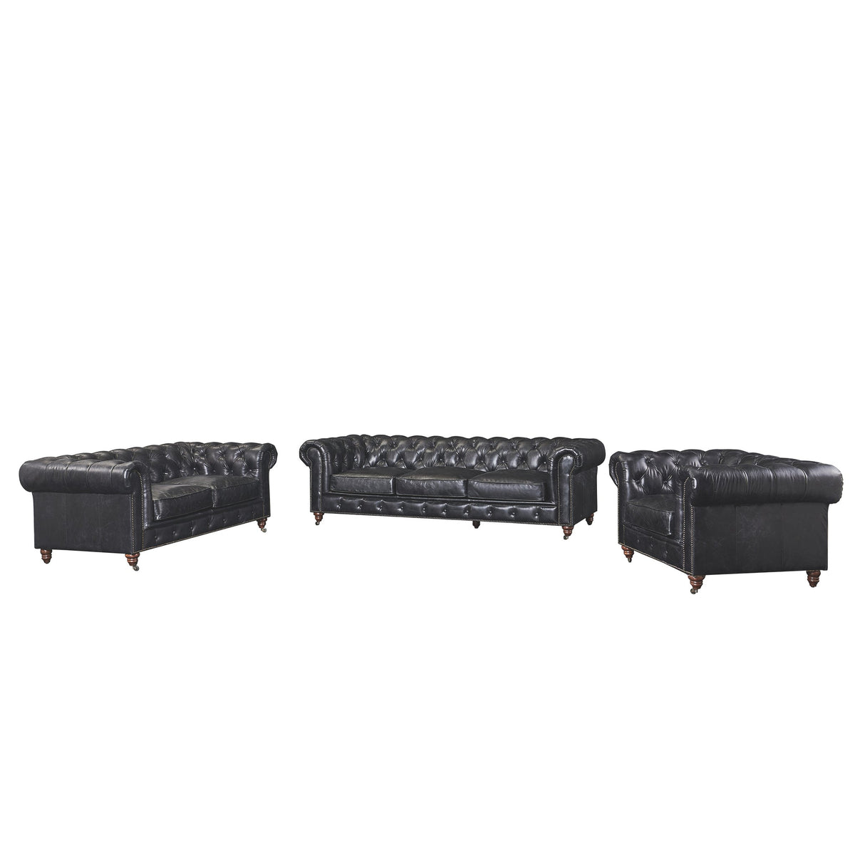 Century Chesterfield Sofa - Slate Leather