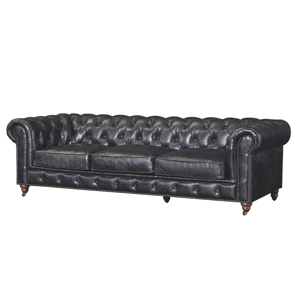 Century Chesterfield Sofa - Slate Leather