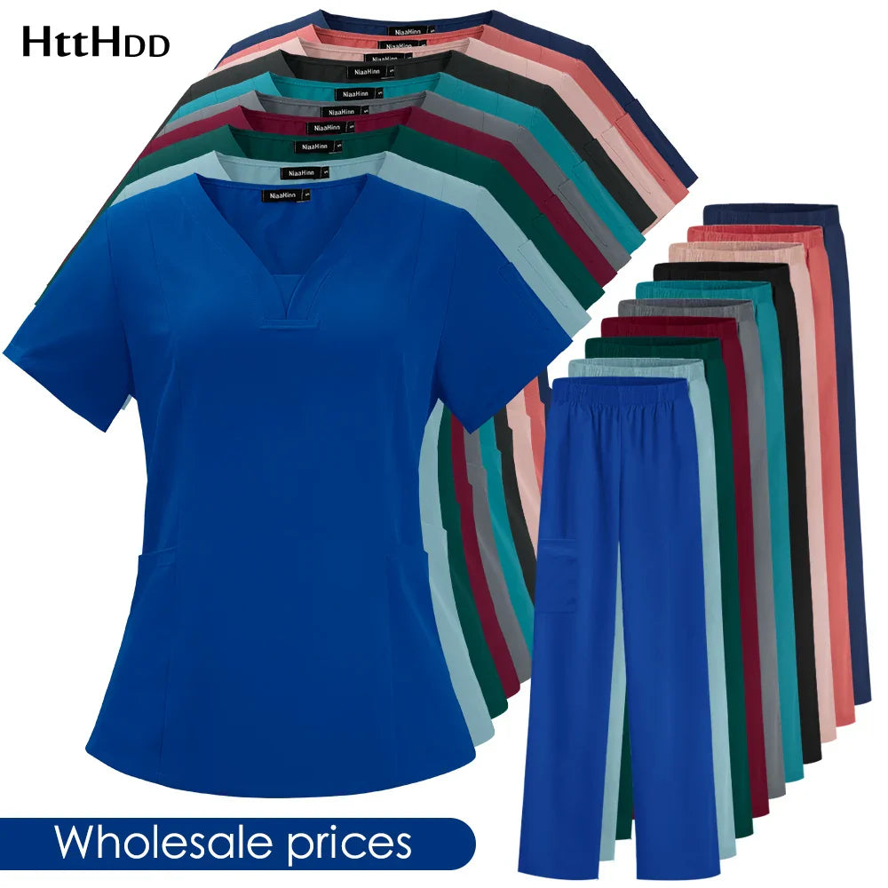 High Quality Nurse Medical Uniform Scrub Set