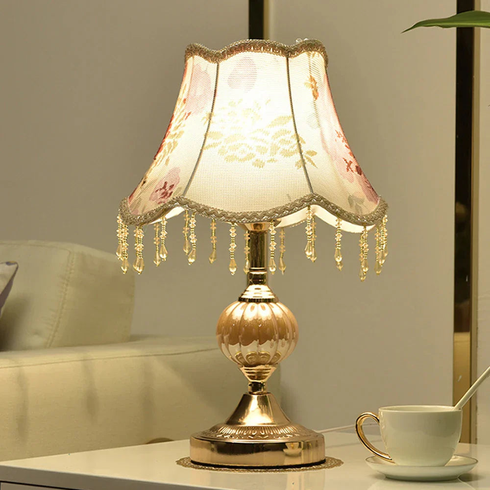 European Style Touch Table Lamp - Modern Romantic Decorative Lighting for Bedroom