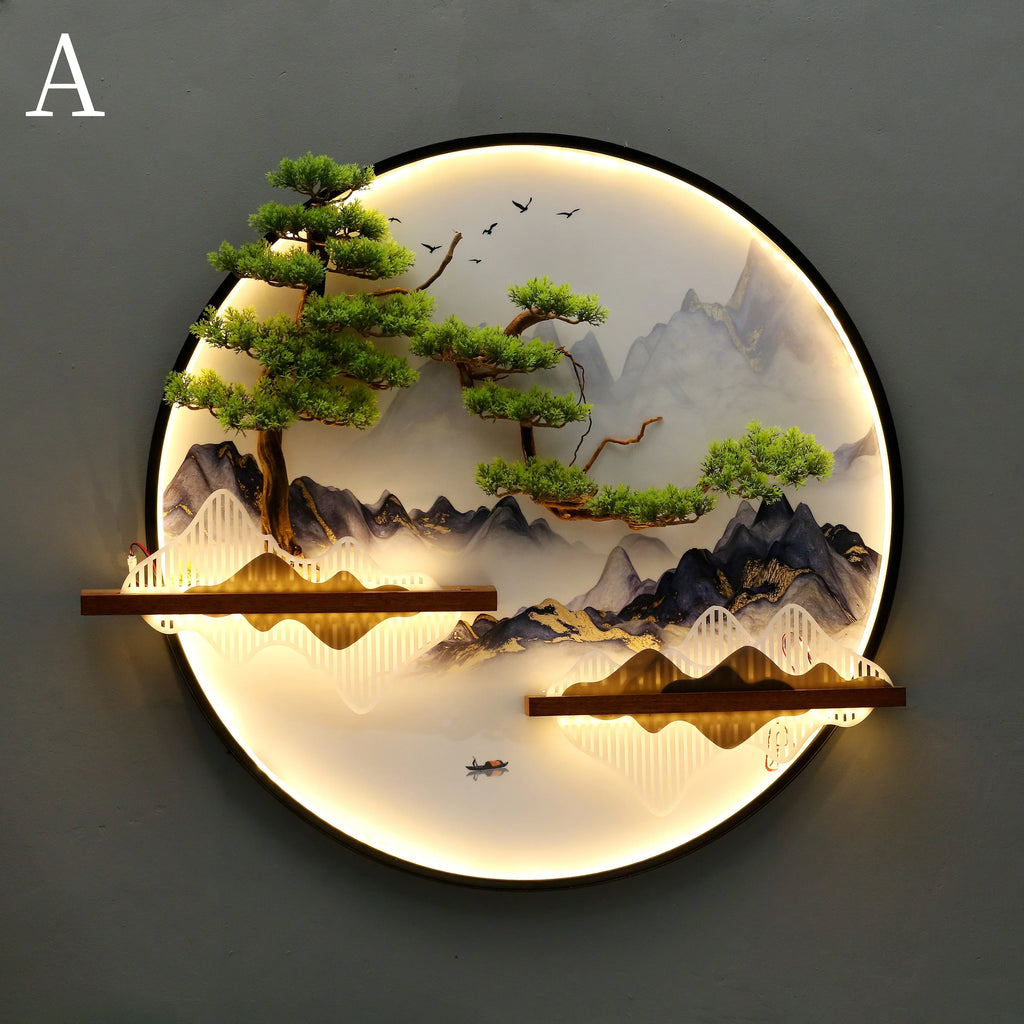 Dlight Decor Round 3D LED Wall Art Light