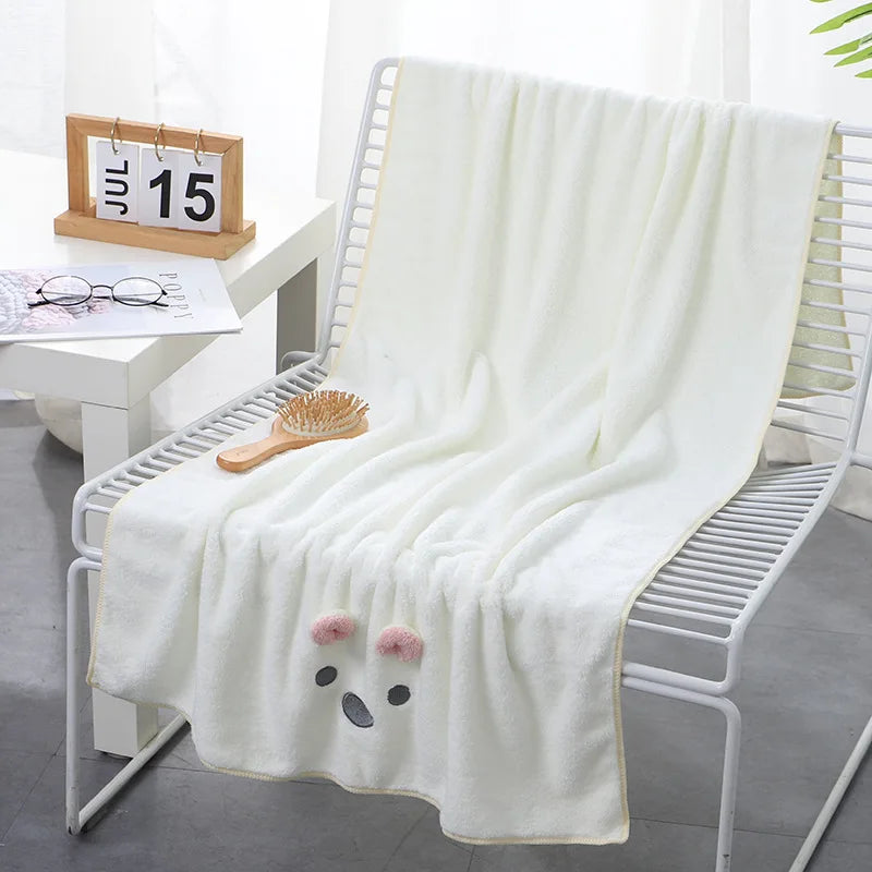 DecorBites™ Cartoon Soft Hand/Face Towel | Coral Fleece Quick-drying Towel
