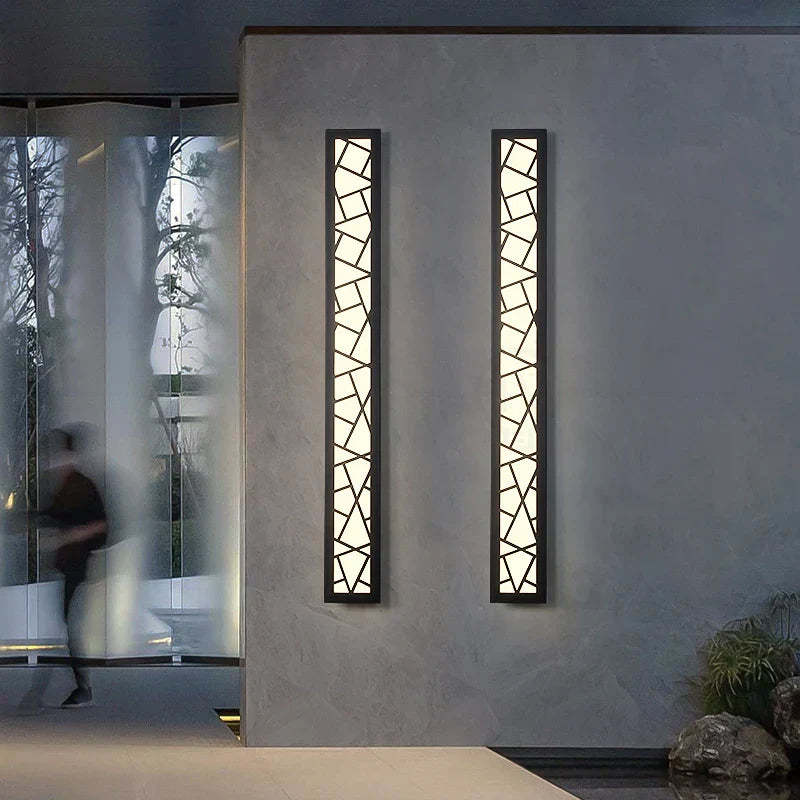 Stylish Waterproof LED Tall Wall Lamp - Illuminate Your Garden Villa and Porch with Elegance