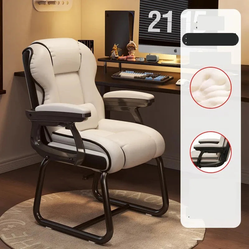 Leisure Gaming Office Chair Bow-shaped Chair Adjustable Ergonomics Home Comfortable Sitting Desk Silla Gamer Office Furniture